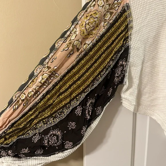 Free people white boho long sleeve top - Picture 2 of 4